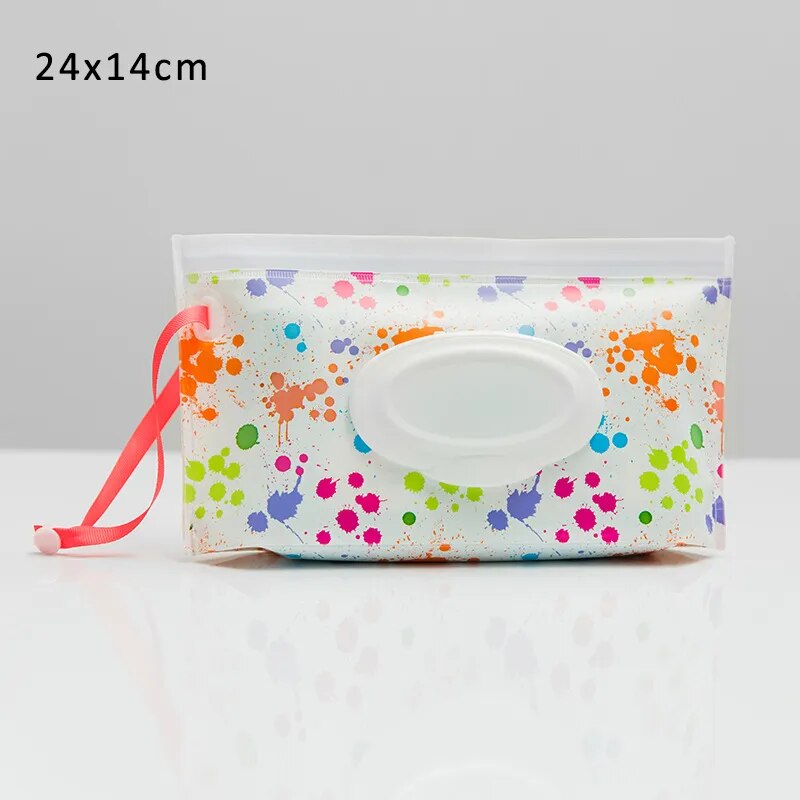 EVA 1Pcs Cartoon Pattern Wet Wipe Bag Eco-friendly Infant Supplies Portable Wipes Container Cleaning Wipes Case Reusable