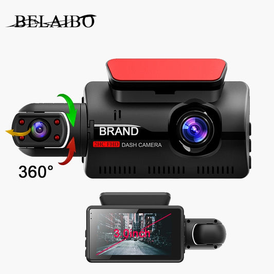 2 Lens Car Video recorder HD1080P Dash Cam with Night Vision
