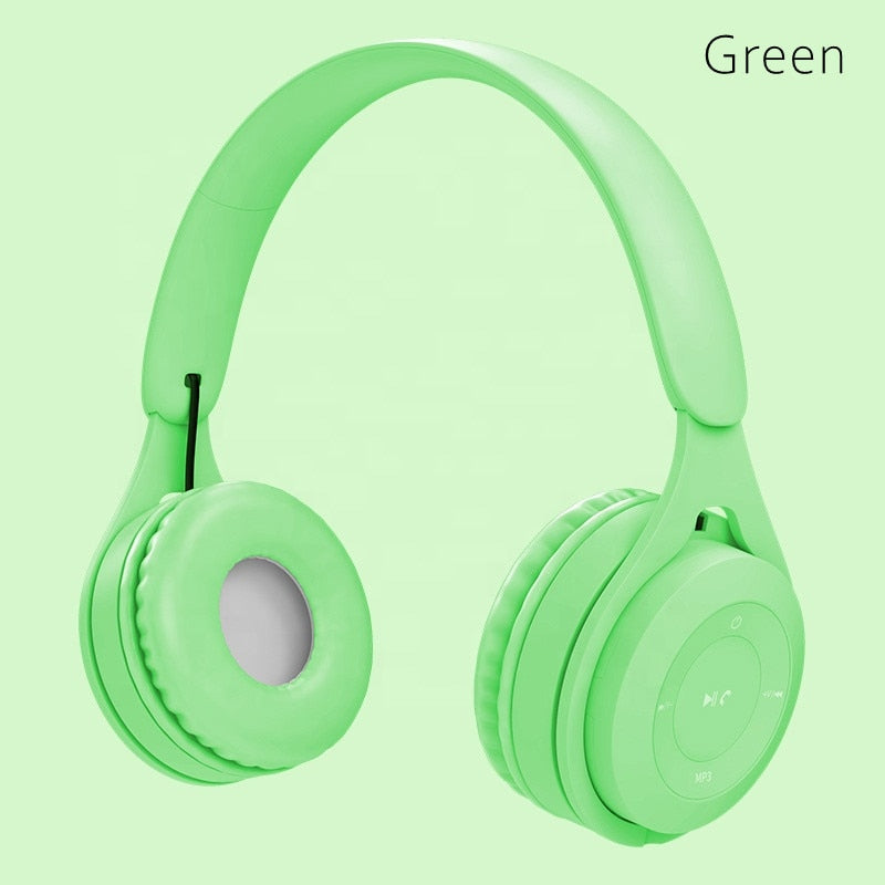 Foldable Headphones Kids Gaming Wireless Bluetooth for Android and ios