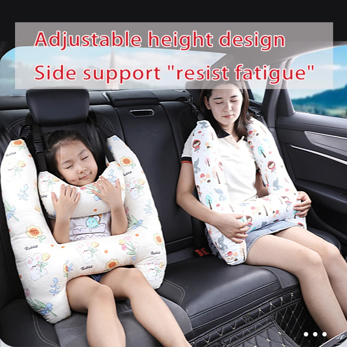 Kid and Adult Car Sleeping Neck Head Support H-Shape Travel Pillow