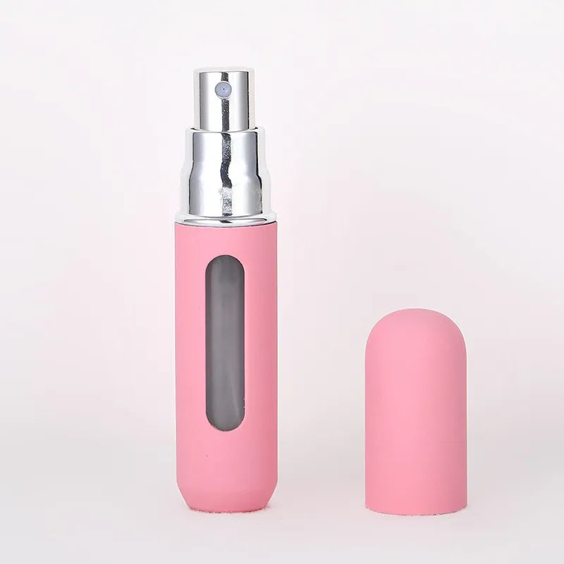 5ml Traveling Perfume Atomizer Portable Liquid Container For Cosmetics Mini Metal Aluminum Pump Spray Empty Bottle Refillable