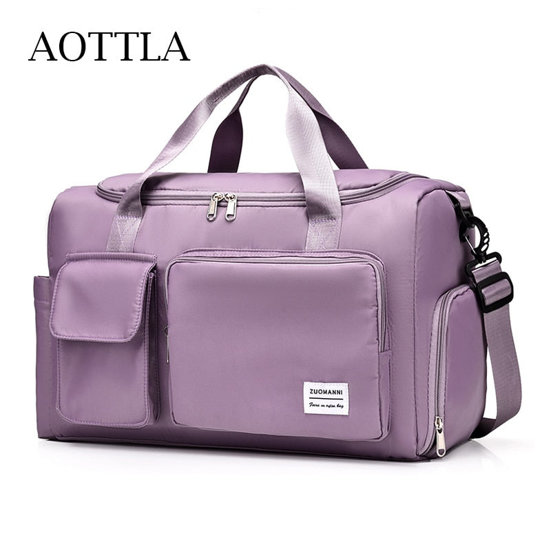 Travel Handbag Large Capacity Waterproof Nylon Sports Gym Bag
