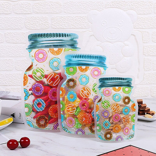 Reusable Mason Jar Zipper Food Storage Bags
