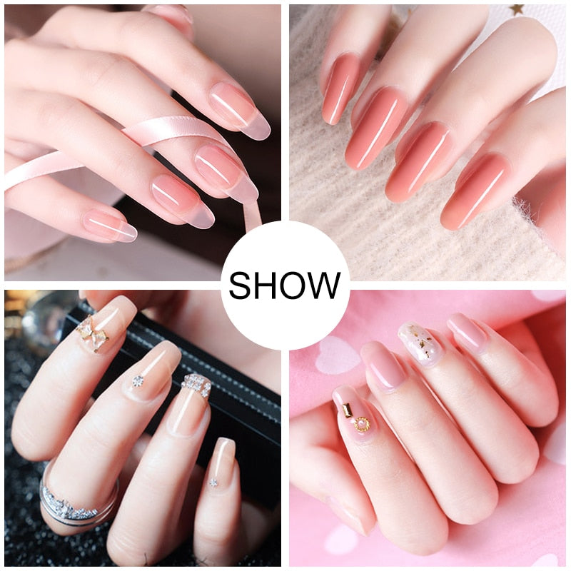 Poly Nail Gel Set With LED Lamp