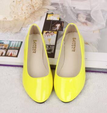 Woman Leather Flat Shoes - Plus Size 35-42