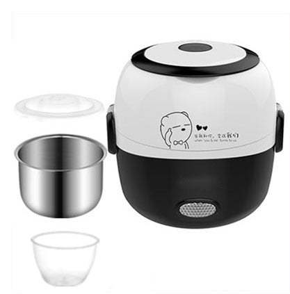 Portable Food Steamer Cooking Container Meal Lunchbox Warmer