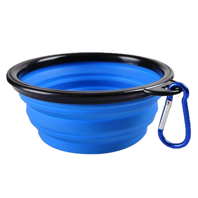 Large Travel Collapsible Pet Silicone Bowl Feeder