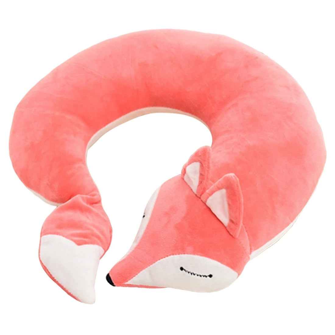U Shaped Kids Hooded Neck Pillow for Airplane Travel