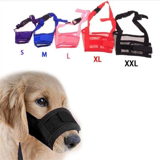 Anti Barking Dog Muzzle Adjustable Mesh Breathable