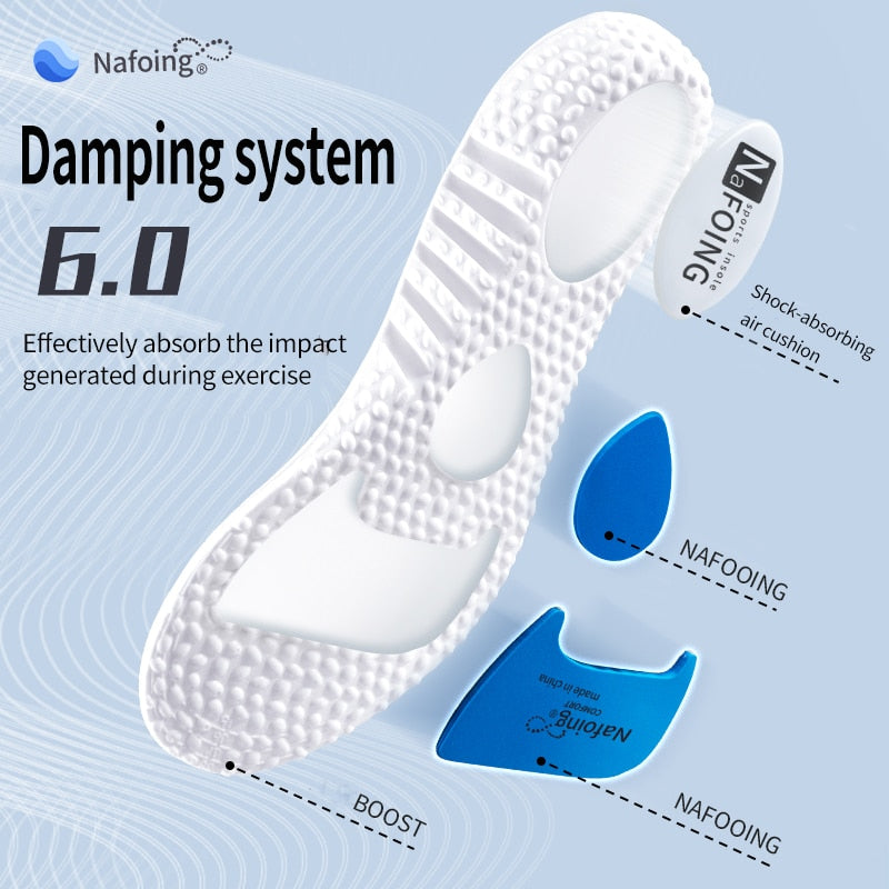 UNISEX Insoles For Shoes Shock Absorption Deodorant
